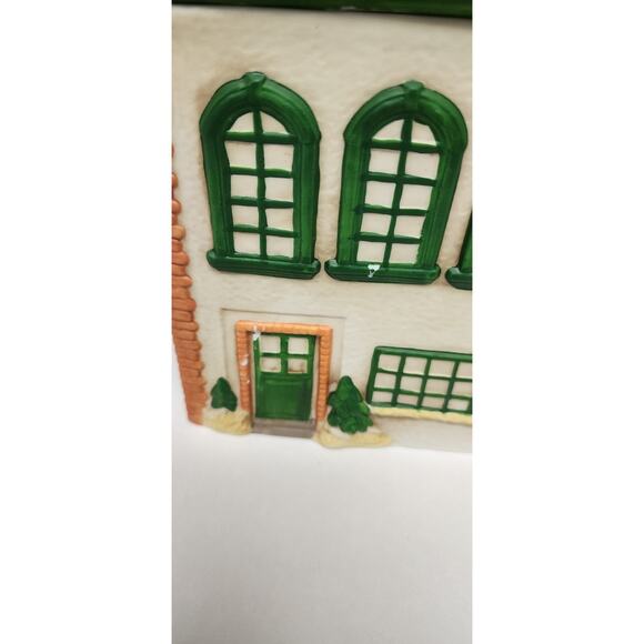 Winter Garland "Christmas Town" Vintage Cookie Jar Toy Shop Village - Picture 10 of 12